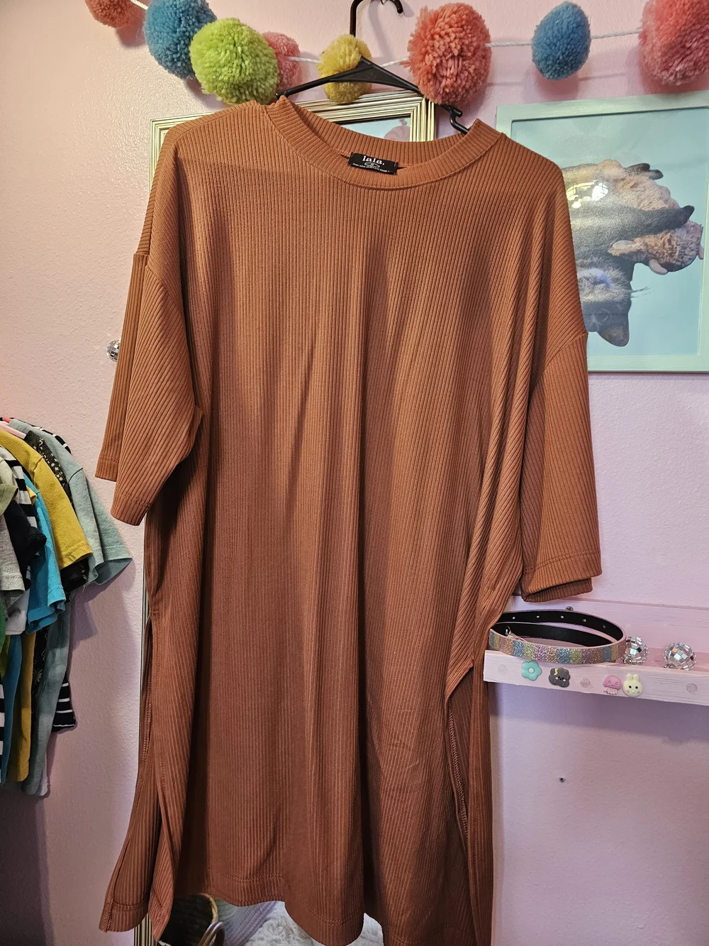 Dressed in LALA cozy rust